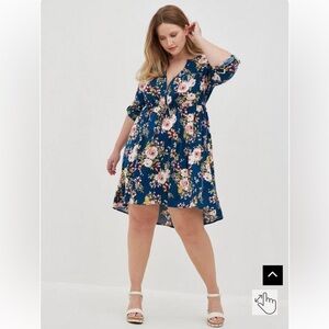 Mini Challis Shirt Dress from Torrid
